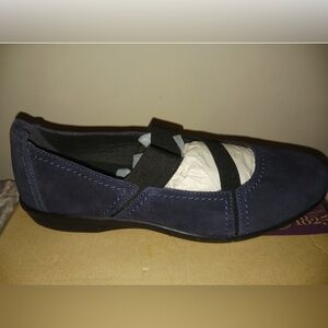 Clark’s Blue Suede Flats